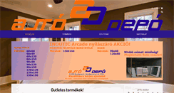 Desktop Screenshot of ajtodepo.hu